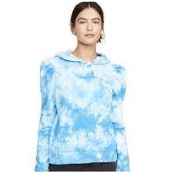Generation Love Puff Sleeve Tie Dye Blue Hoodie size XS - Picture 1 of 8